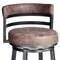 Armen Living Titana 26" Barstool in Mineral finish with Bandero Tobacco upholstery 721535746866 - alternate 2